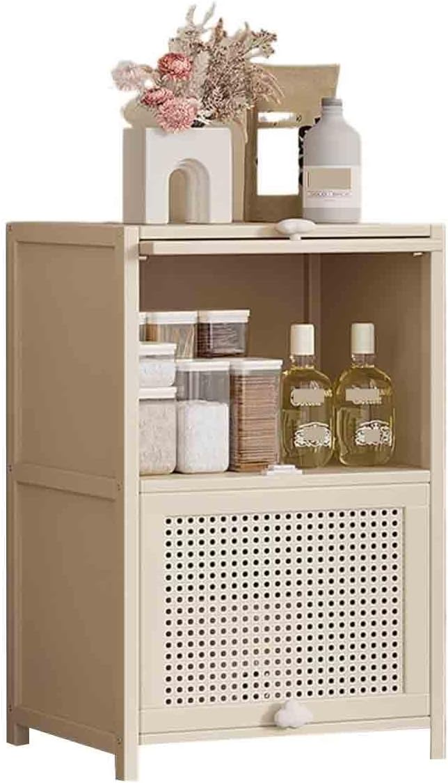 Buffet Cabinet Narrow-Sided Two-Tier Kitchen Sideboard with Storage Compartments for Coffee and Tea Kitchen Cabinet