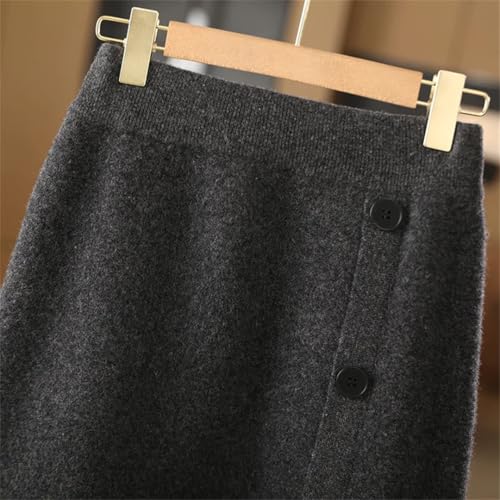 Women's Winter 100% Merino Wool Knitted Diamond Pattern Style Skirt2