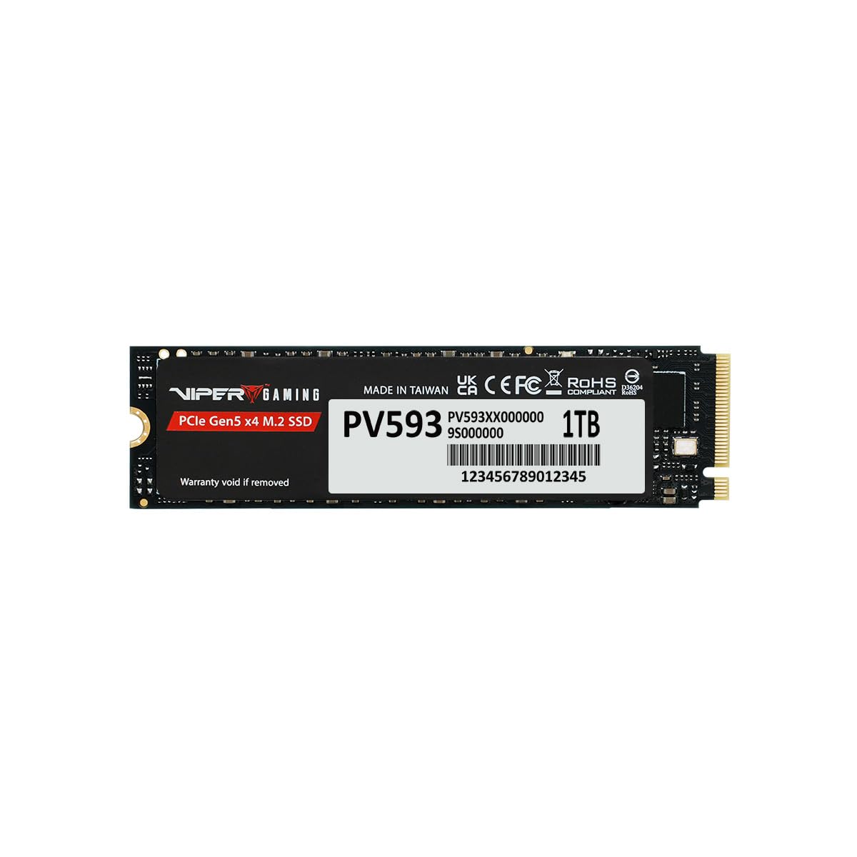 Viper M.2 SSD 1TB 大型ヒートシンク Amazon.com: Patriot Viper PV593 1TB Internal SSD - NVMe PCIe Gen