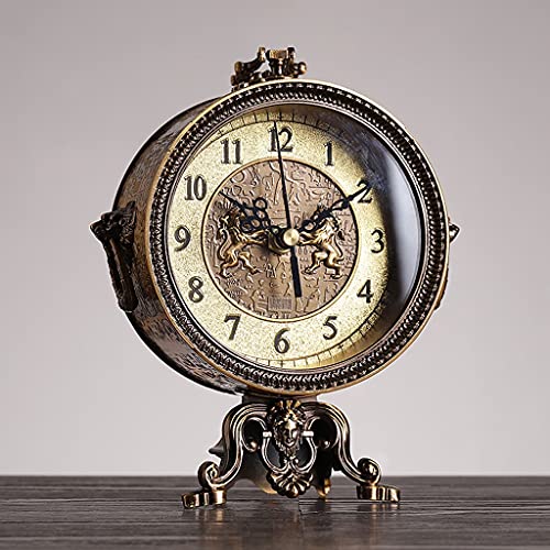 Reloj de mesa retro y reloj de escritorio pequeño de 7 pulgadas para dormitorio 7