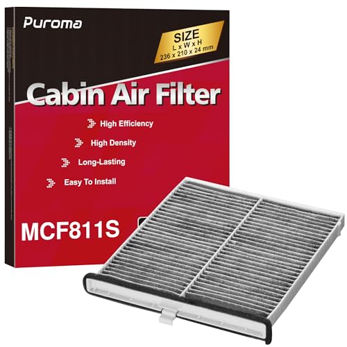 Noisy HVAC Blower Motor after Cabin Air Filter Replacement - Mazda 5 Puroma Cabin Air Filter with Activated Carbon, Replacement for CF11811, CPJ6X, CAF1907P, CAF1907C, CU24009, Compatible with Mazda 3, Mazda 6, CX-5, MP11-1K-D45, KD45-61-J6X, KR11-61-J6X