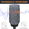 SOULWIT Microphone Furry Windscreen for Rode (RØDE) NTG1/NTG2 Professional Shotgun Microphone, Wind Muff Pop Filter Mic Cover - Black #5