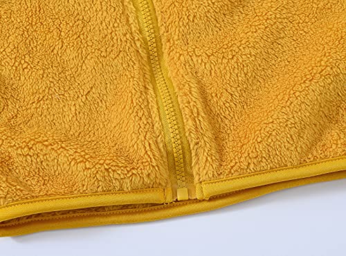 Toddler Girls Fleece Bear Ears Zipper Coat Hooded Solid Color Thick Plush Jacket Little Boys Comfy Soft Clothes4