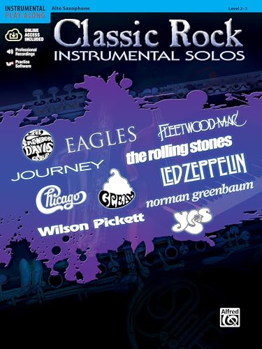 Classic Rock Instrumental Solos: Alto Sax, Book & Online Audio/Software (Pop Instrumental Solo Series)