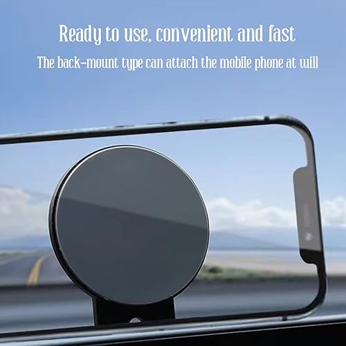 Miniatura 4 de Soporte magnético para teléfono de automóvil, diseño invisible para Tesla Model 3/X/Y/S, imán fuerte y rotación de 90°, soporte plegable para