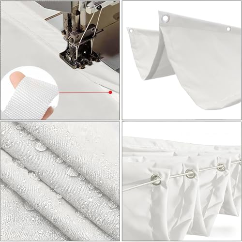 Voile d'ombrage à La Vague polyester imperméable bâche protection solaire - 7