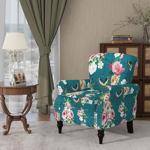 Sillón Plegable Floral Azul miniatura 3