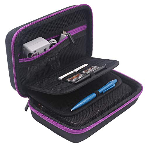 Jun Xuan New 3DS XL and 2DS XL Carrying Case - Fits Wall Charger - 16 Game Card Storage Holders, Hard Shell and Accessories Pocket - Black/Purple Jun Xuan New 3DS XL and 2DS XL Carrying Case - Fits Wall Charger - 16 Game Card Storage Holders, Hard Shell and Accessories Pocket - Black/Purple