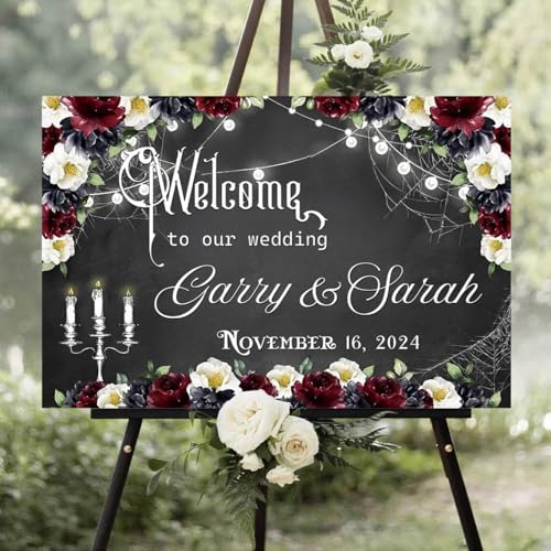 Personalized Til Death Do Us Part Welcome Sign, Custom Halloween