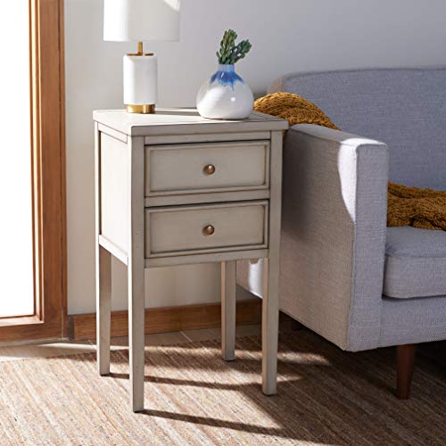 Safavieh American Homes Collection Toby Off-White Birch End Table #TOP16