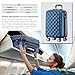 BEIBYE Zwillingsrollen 2066 Hartschale Trolley Koffer Reisekoffer Gepäck M-L-XL-Set (Blau, M)