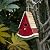 glitzhome 11" H Watermelon Bird House Outdoor Garden Patio Garden Decorative Handmade Distressed Solid Wood Birdhouse