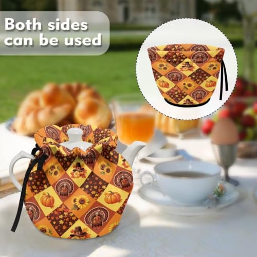 Image of Insulated Kitchen Tea Pot Dust Cover Breakfast Warmer Tea Cozies | Multifunctional Insulated Tea Pot Dust Cover Offers Heat Preservation Works as Breakfast Warmer for Household Kitchens