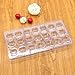 HAPYLY 24 Grid Semi-Sphere Chocolate Candy Mold PC Polycarbonate Chocolate Making Mould (Cube Shape), Clear