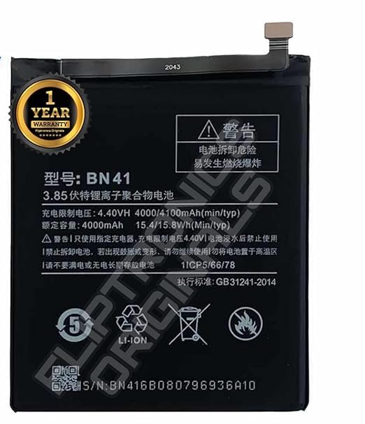 Image of BN41 Battery for Redmi Mi Note 4 Battery with 1 Year Warranty** (DD46)