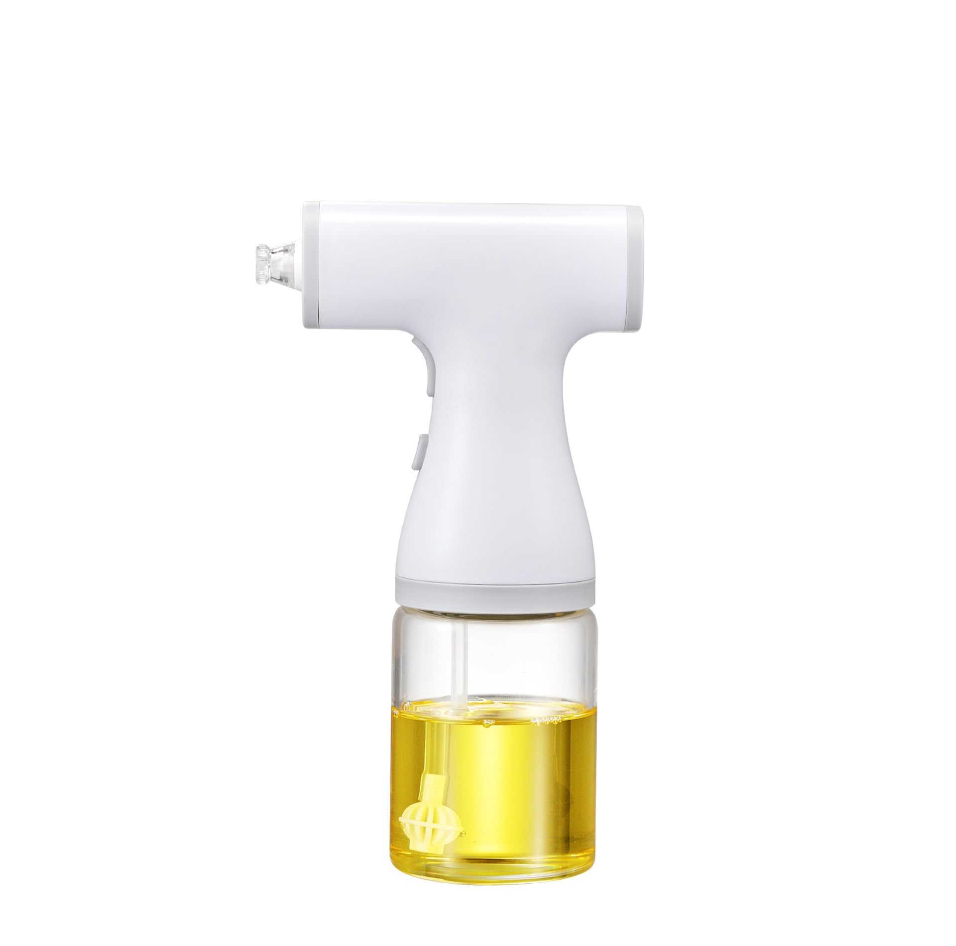 NGTFDCP Oil Dispenser, 2pcs Electric Oil Sprayer For Cooking, 8.5oz/250ml Adjustable Misting Range Dispenser Bottle With Led Light for Air Fryer, Salad