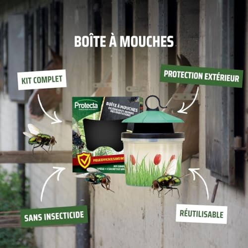 Piège à mouches efficace sans insecticide Protecta réutilisable - 3