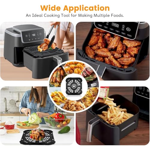 Image of Air Fryer Grill Pan for Ninja AF182AMZ Pro XL 7 in 1 6.5 QT MAX AF181 Air Fryer Pro XL 6 in 1 6.5 QT, Air Fryer Accessories Tray Grill Crisper Plate Replacement Parts Tray Rack, Dishwasher Safe