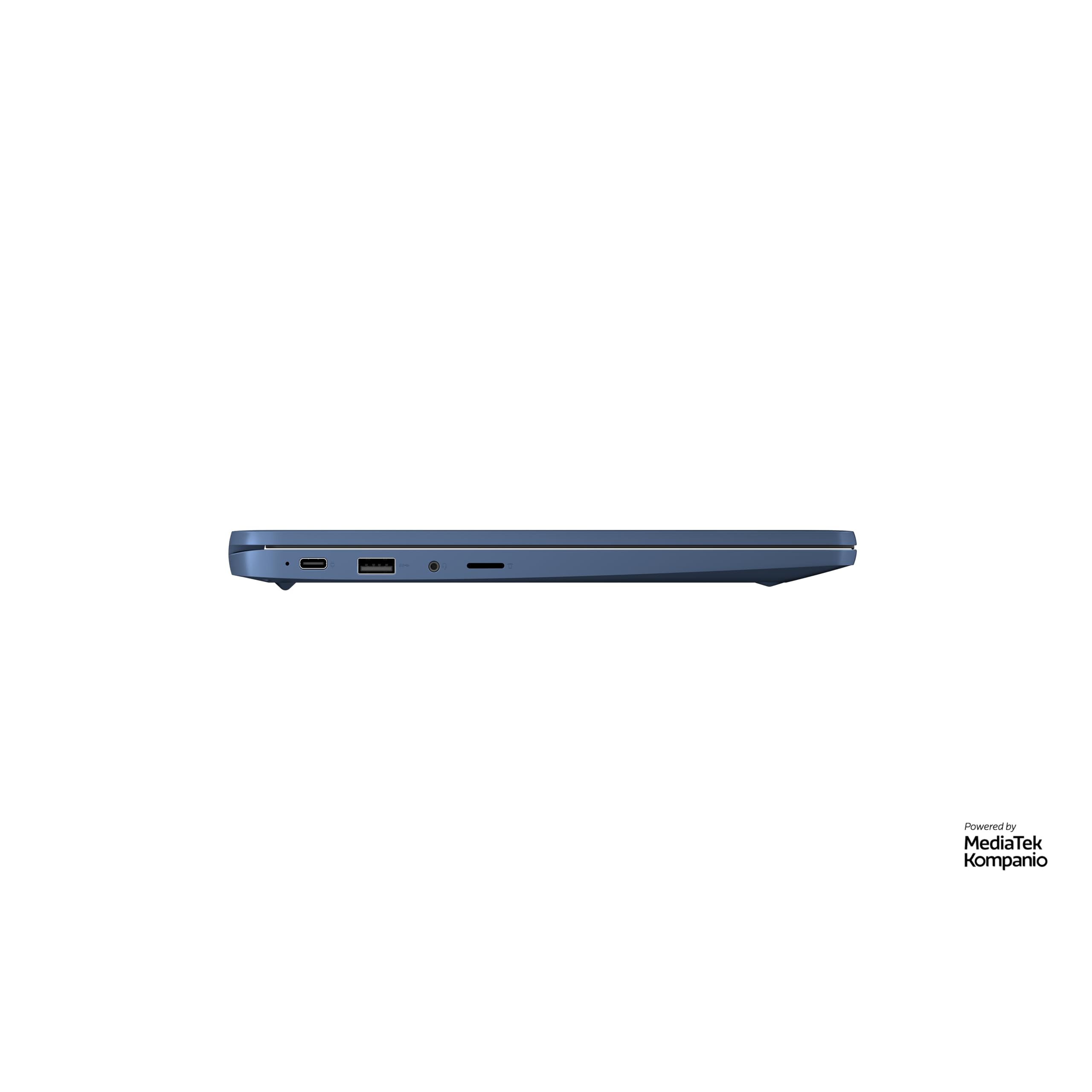 Lenovo IdeaPad Slim 3 Chromebook 14M868 - Ordinateur Portable 14'' FHD (MediaTek Kompanio 520, RAM 4Go, SSD 64Go, Arm Mali-G52 2EE MC2 GPU, Chrome OS) Clavier AZERTY Français - Bleu