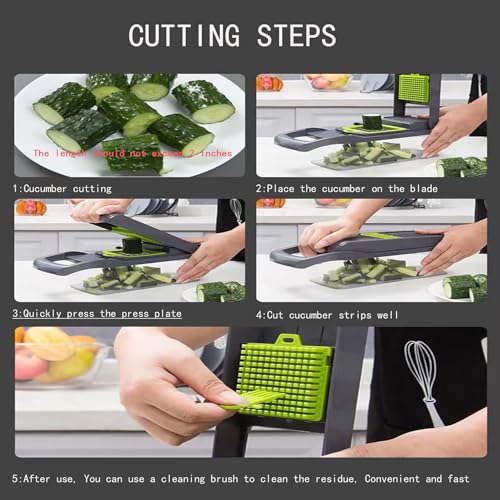 Guanghao Multi Functional Vegetable Chopper, Nicer Dicer, 16 In 1 Professional Vegetable And Food Slicer, And Vegetable Cutter thumb #4