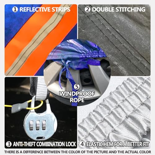 Housse de voiture extérieure imperméable bâche Range Rover Vogue L322 protection UV - 4