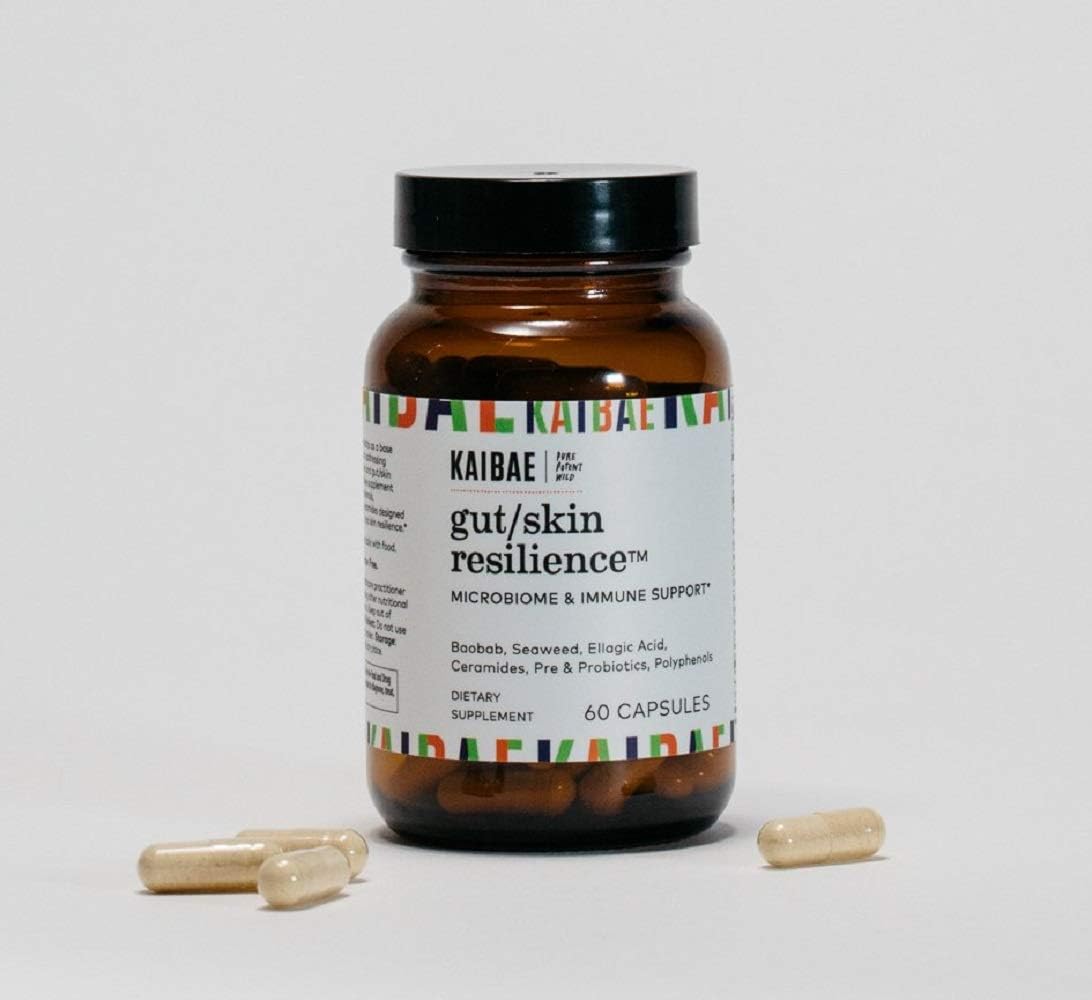 Gut/Skin Resilience Dietary Supplement | Provides Immune Protection and Supports Glowing Skin | Proprietary, Doctor Formulated, Clinically Researched Dietary Supplement (60 Capsules)