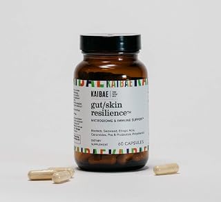 Gut/Skin Resilience Dietary Supplement | Provides Immune Protection and Supports Glowing Skin | Proprietary, Doctor Formulated, Clinically Researched Dietary Supplement (60 Capsules)
