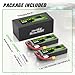 OVONIC 2S LiPo Battery 6200mAh 7.4V 130C RC Battery with XT60 to TRA Connector [2 Batteries in 1 Package]