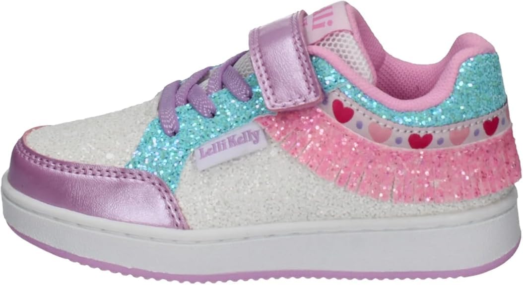 Scarpe Lelli Kelly Frangetta Mix Con LED - Bianco Argento Taglia 26 EU Per Ragazze - Foto 6