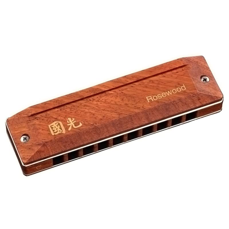 Harmonica Diatonic harmonica 10 trous Blues harpe Rose bois couvercle plaque phosphore bronze Anches C instruments… - Les Beatles, Paul McCartney, John Lennon, RIngo Starr, George Harrison Harmonica Diatonic harmonica 10 trous Blues harpe Rose bois couvercle plaque phosphore bronze Anches C instruments… – Image 3