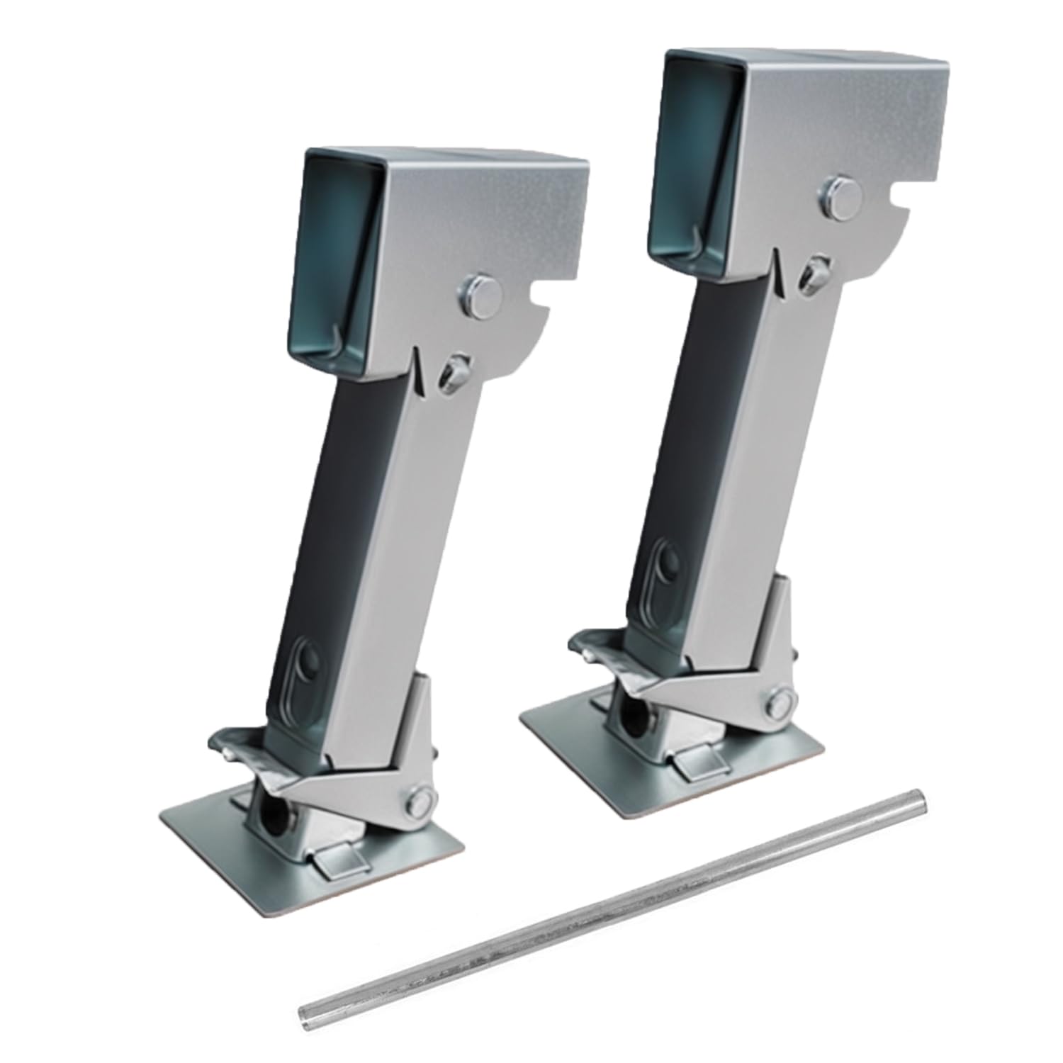 2 Pezzi Stabilizzatore per Rimorchio,Martinetto Stabilizzatore per Camper,Portata 450 kg, per Rimorchi, Camper e Rimorchi per Moto
