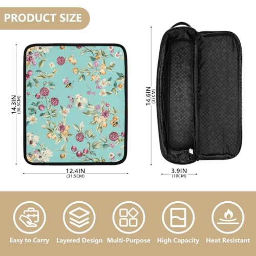 Bolsa de viaje para plancha de pelo con tapete resistente al calor miniatura 4