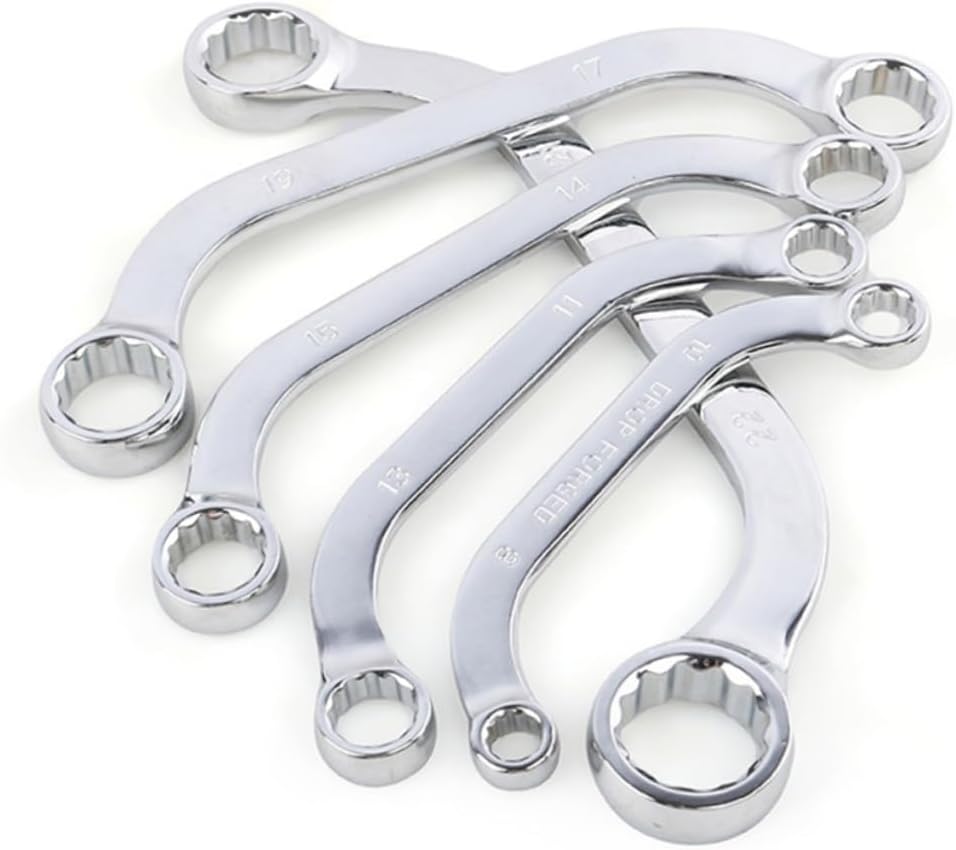 5pcs Chrome-vanadium Steel Box Wrench Set Socket Wrench Multi-functional Tool