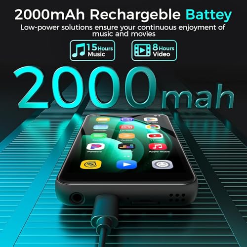Image of 160GB MP3 Player with Bluetooth and WiFi, Spotify Music Player, Hi-Res Lossless Audio MP4 Player, 4.02 Inch HD Touchscreen, Supports Spotify, Amazon Music, Audible