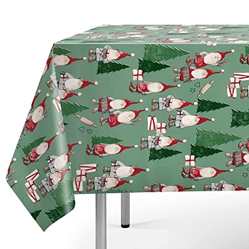 Jolee Fabrics PVC-Kunststoff, abwischbar, wasserdicht, Weihnachtstischdecke - rund, quadratisch, rechteckig - klein bis groß Cover