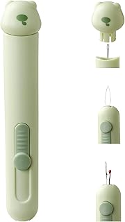 Upgrade 3 in 1 Automatic Needle Threader Seam Ripper Tool with Needle Storage, Multifunctional Quilting Supplies for Threa...