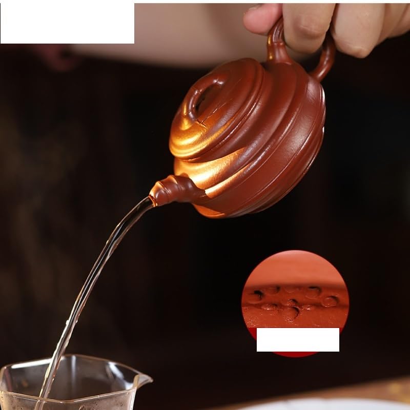 Théière Chinoise 200 ML Violette, en Terre Cuite, avec Filtre, pour thé en Vrac.