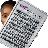 PARK SUNG HEE MIRACLE LASH DIY False Eyelashes, Lash Clusters, Lengthening Wisps 9mm-16mm Contact Lens Friendly, Easy to Apply, Reusable Strip Lashes (E1-220, 13mm), Black