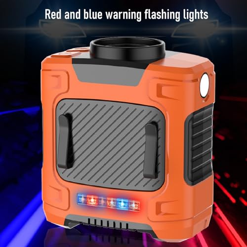 Ventilador de cadera recargable de 10.000 mAh con luz LED naranja 3