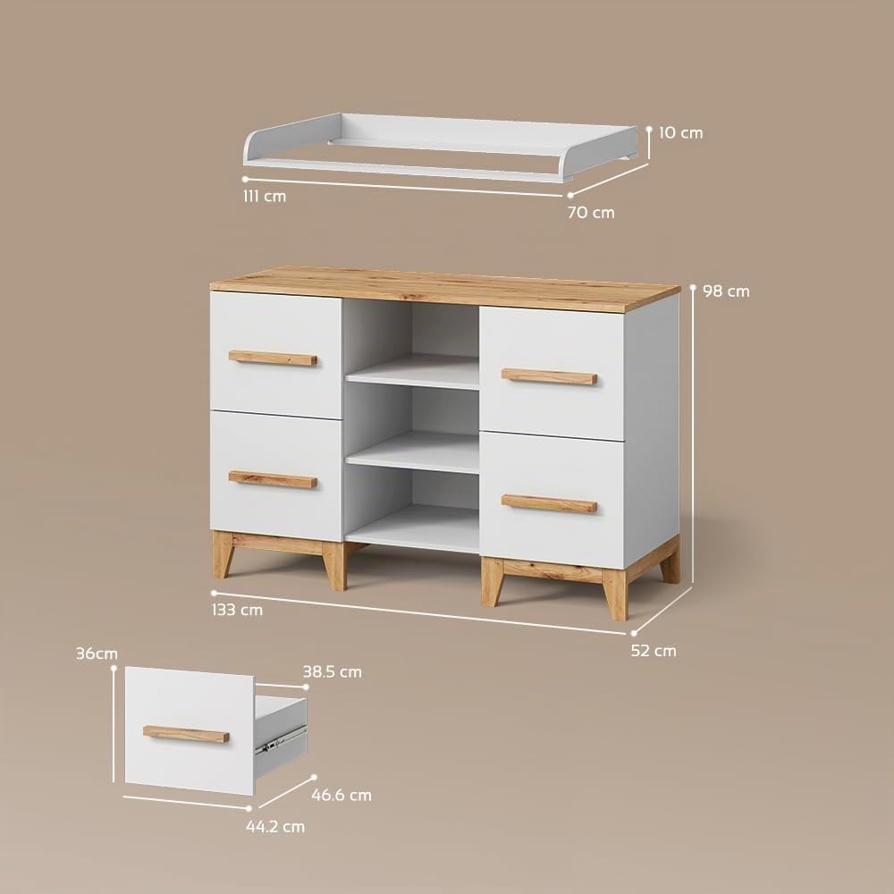 Livinity Fasciatoio Mailo, Bianco/Artisan,