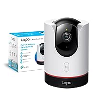 Tapo C225 Telecamera WiFi Interno di Sicurezza Domestica Pan, Tilt AI, 2K QHD, Sorveglianza, Visione Notturna, Rilevamento del Movimento, Sensore di Luce Stellare, Compatibile con Alexa