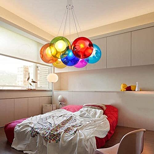 Lámpara de araña de lujo con esferas de cristal y tecnología LED para techos exclusivos 6
