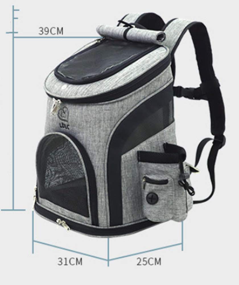 Bolsa de transporte para gatos, mochila bandolera, lavable y plegable, para gatos, pequeños perros, conejos, animales de compañía