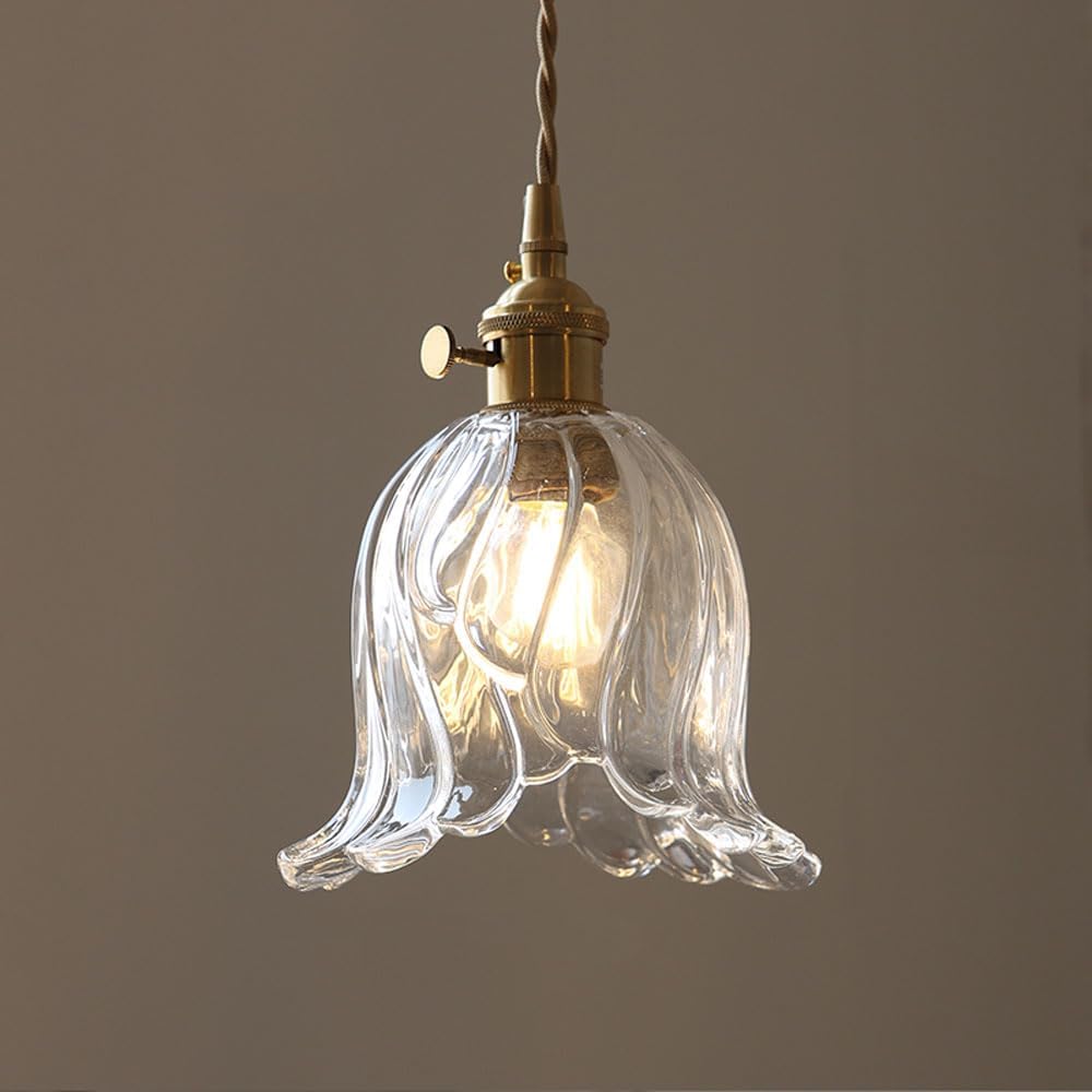 Amber Glass Pendant Lights Kitchen Island Nordic Modern Pendant Lighting Industrial Farmhouse Chandelier Clear Blown Glass Green Hanging Lamp For Bedroom Dining Room Bathroom Living Room