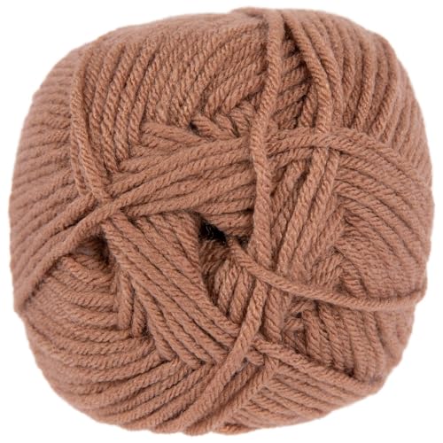 Image of Hobby Lobby Yarn Bee Soft & Sleek Yarn, 100% Low Pill Acrylic, Crocheting & Knitting (690 Clay)