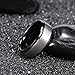 TRUMIUM 8mm Tungsten Rings for Men Women Black Engagement Wedding Band Brushed Matte Finish Comfort Fit Size 9