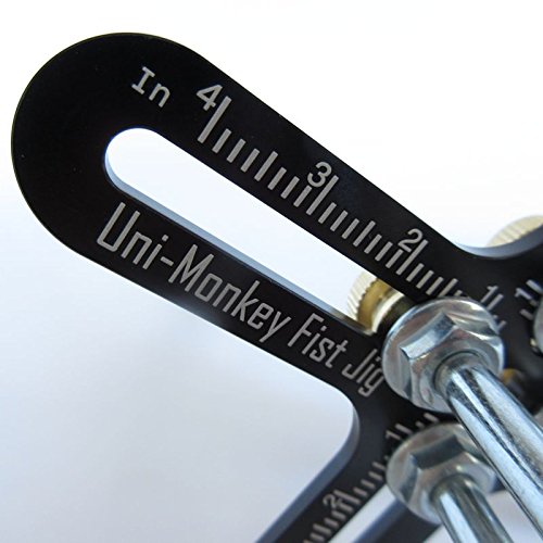 Uni-Monkey Paracord Tool Jig ~ Makes Ball Knots from 5/8" to 4" (Black)
