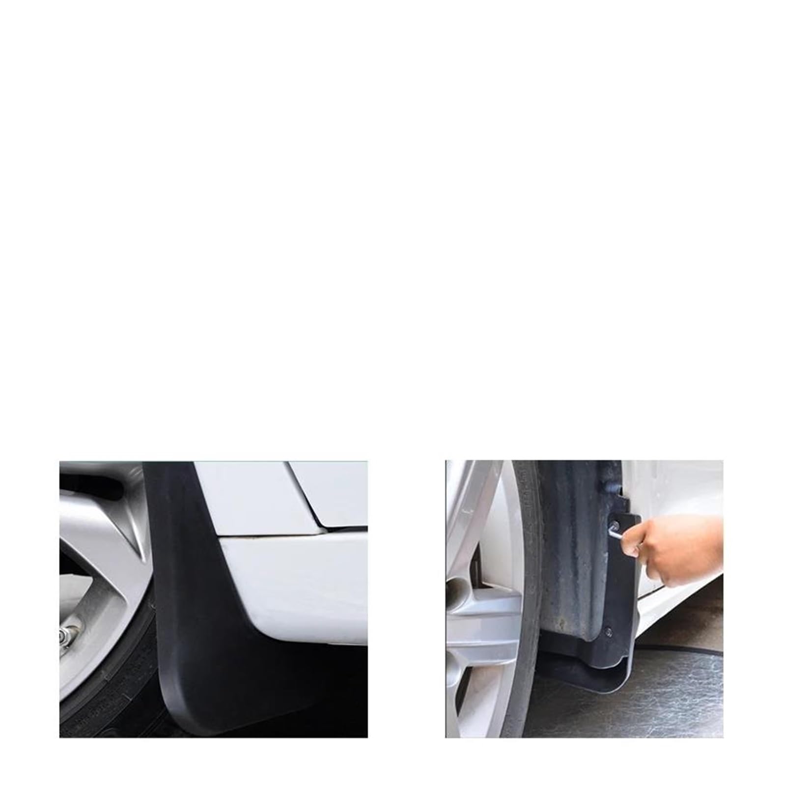 Paraspruzzi Universali Per Fiat 500, 500X, Bravo, Punto, Linea, Palio, Panda, Dodge Neon – 4 Pezzi Anteriori E Posteriori, Parafanghi In Materiale Resistente, Protezione Da Fango E Sassolini, Montaggio Fai-da-te Con Viti Incluse