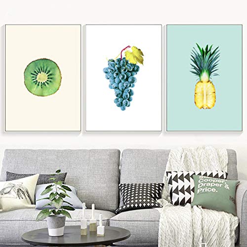 Peinture affiche nordique fruits 50x70cm pour décoration murale cuisine