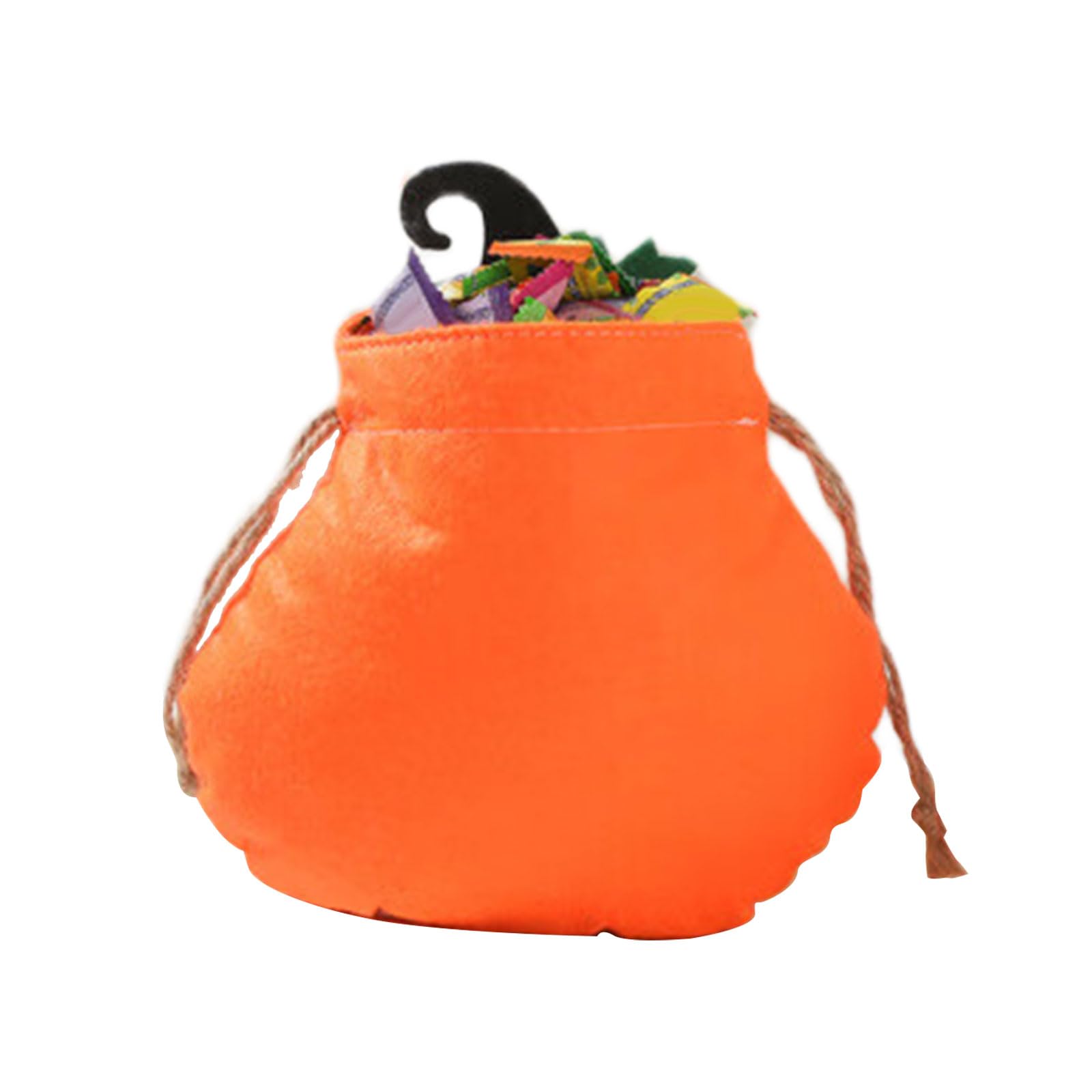 YWLUUOO Halloweens Candy Bag Pumpkin Pack for Kids Trick or Treats Storage Container Soft Materials Portable Designs Festival Pumpkin Home Storage
